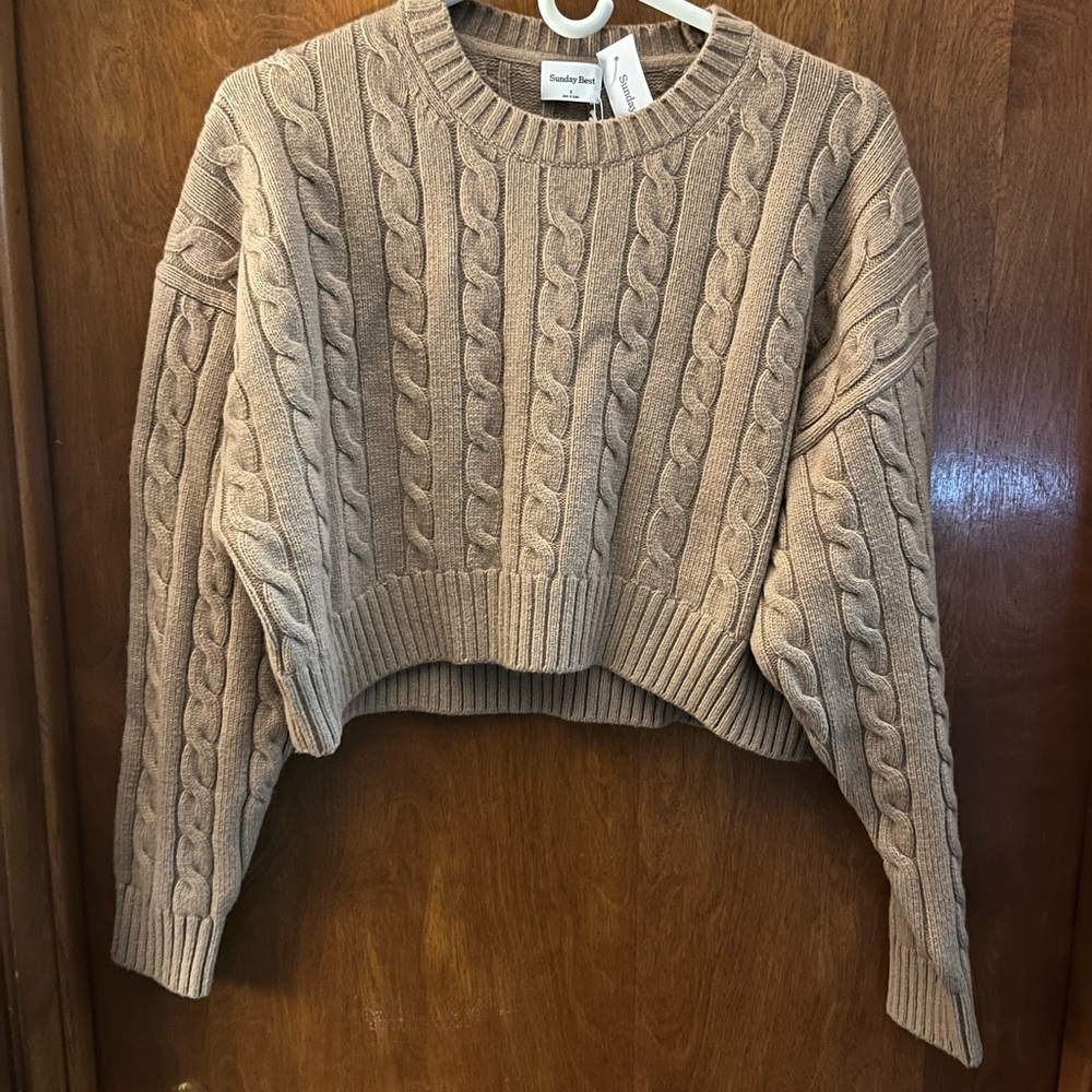 Sunday Best Cable Knit Sweater - Brown